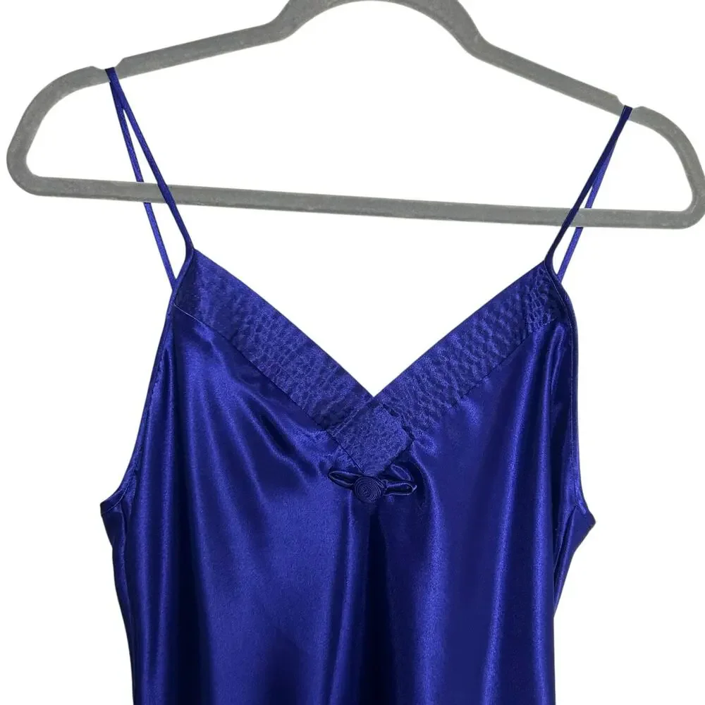 Vintage Purple Satin Slip Dress Size S